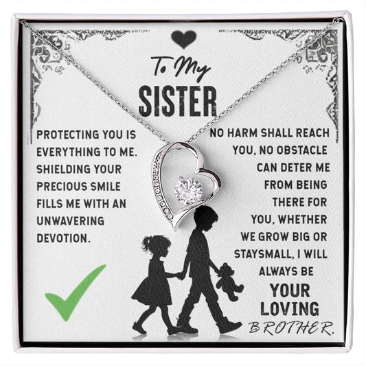 Sister - Shielding your precious smile - Necklace