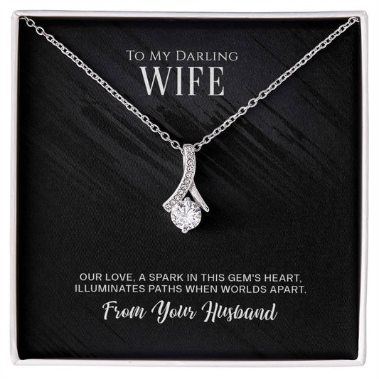 To My Darling Wife Message Necklace - Perfect For That Special Occasion - Ellisworth™