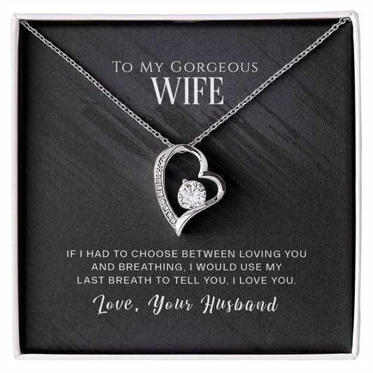To My gorgeous Wife Message Necklace - Perfect Valentine's Gift - Ellisworth™