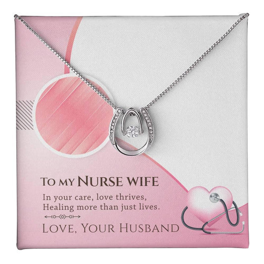 To MY Nurse Wife Message Necklace - Perfect For That Special Occasion - Ellisworth™